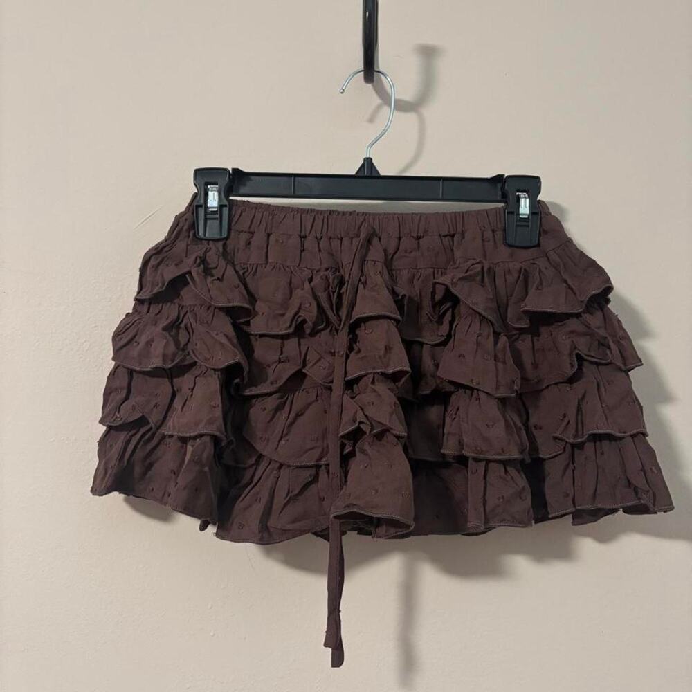 Altard state brown mini skirt